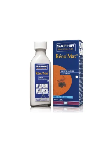 Уход за обувью SAPHIR - Очиститель для гладкой кожи RENO Mat, стекл.флакон, 100мл. артикул sphr0514